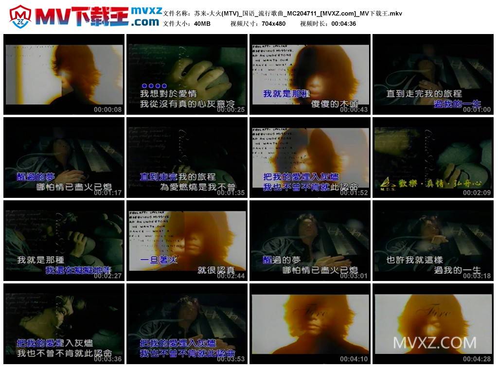苏来-大火(MTV)_国语_流行歌曲_MC204711